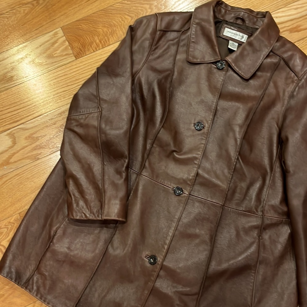 Preston & York Brown Trench Coat - Picture 2 of 7